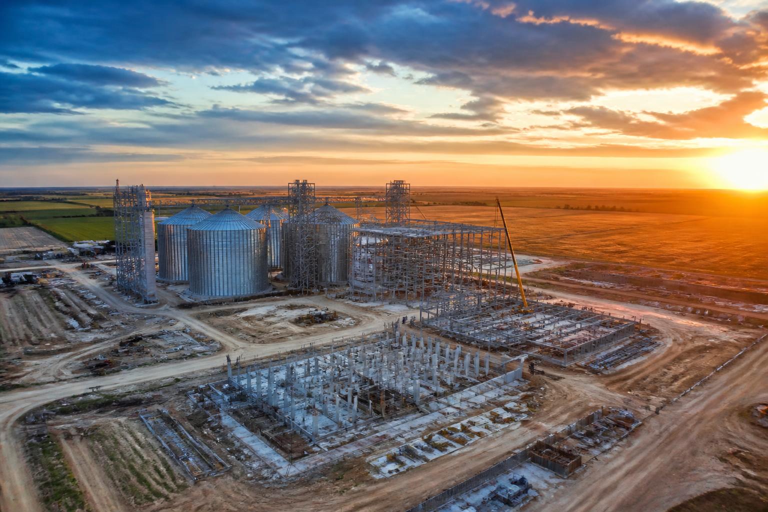 Obra estrutural agroindustrial executada pela Simplifica Engenharia