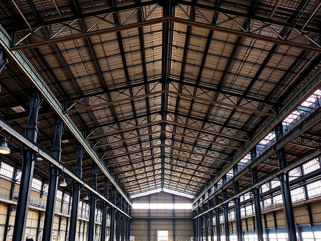 Estrutura metálica industrial executada